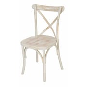 ATLAS COMMERCIAL PRODUCTS Cross Back X-Back Chair, Limewash XBC4LW